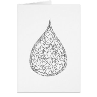 Colour Your Own Card - Crystal Droplet