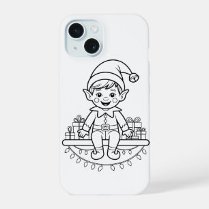 Colour Your Own Christmas Elf iPhone / iPad case