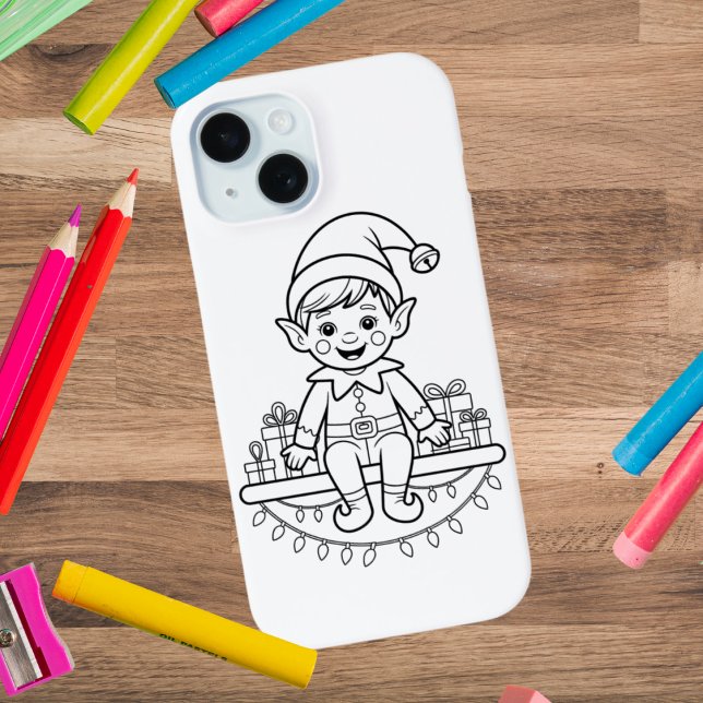 Colour Your Own Christmas Elf iPhone / iPad case (Creator Uploaded)