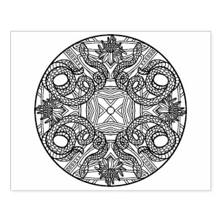 Colour Your Own Colouring Book Design Snake Rubber Stamp