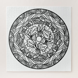 Colour Your Own Colouring Book Mandala Animals Jigsaw Puzzle