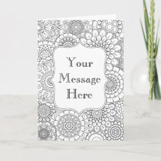Colour Your Own Greeting Card