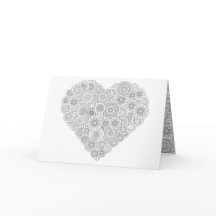 Colour Your Own Heart Greeting Card