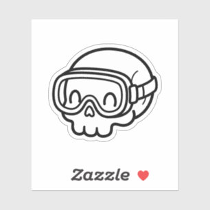 Colour Your Own Kawaii Skull Swim Goggles Summer