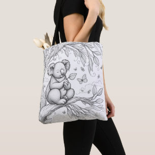 Colour Your Own Koala Tote Bag