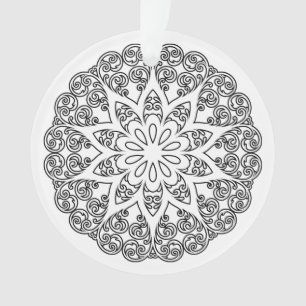 Colour Your Own MANDALA - DIY Colouring Book 1 Ornament