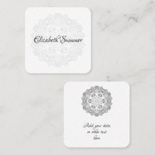 Colour Your Own MANDALA - DIY Colouring Book 2 Square Business Card