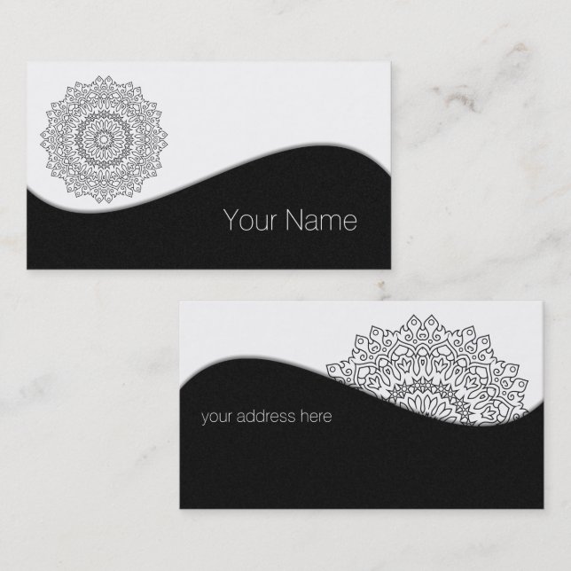 Colour Your Own MANDALA - DIY Colouring Book 4 Business Card (Front/Back)