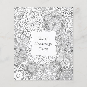 Colour Your Own Mandala Poster Flyer