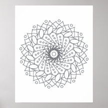 Colour Your Own Mandala Wall Art
