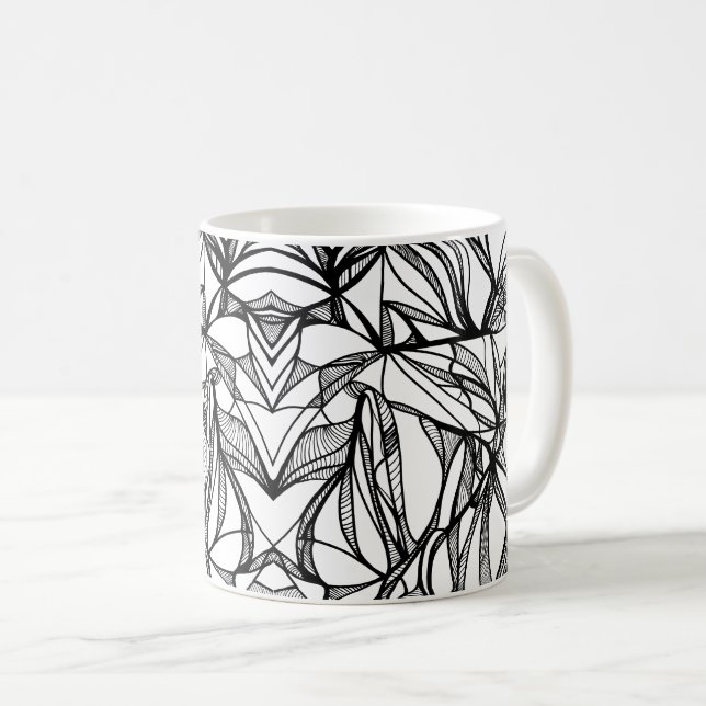 Colour Your Own Mug: colouring activity diy fun Coffee Mug (Front Right)