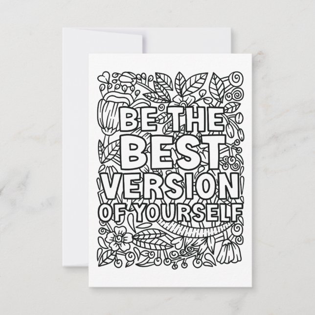 Colour Your Own Thank You Card (Front)