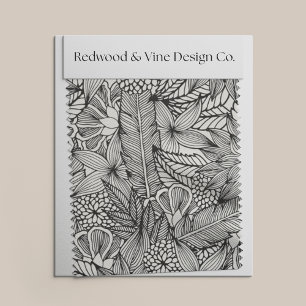 Colour Your Own   Tropical Escape Pattern Fabric