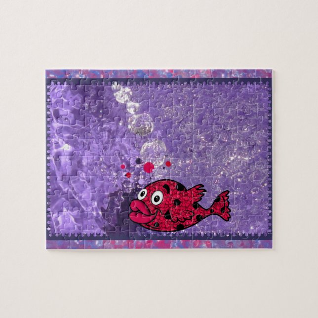 Colour Your World Kids Bath Fish Jigsaw Puzzle (Horizontal)