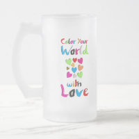 Colour Your World with Love - Vibrant Heart Design