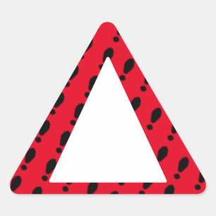 Colourblind Friendly - Red Warning Triangle Sticker