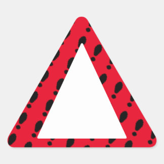 Colourblind Friendly - Red Warning Triangle Sticker