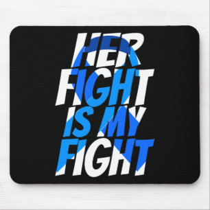 Colourectal Blue Ribbon Colon Cancer Awareness For Mouse Mat