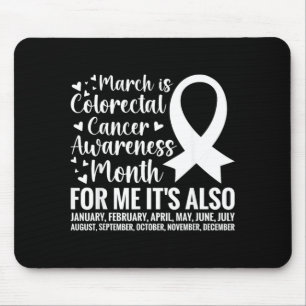 Colourectal Cancer Awareness Month Colon Cancer Mouse Mat