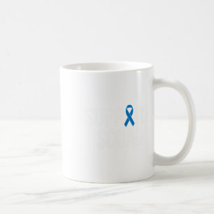 Colourectal Cancer Colon Cancer Blue Ribbon  Coffee Mug