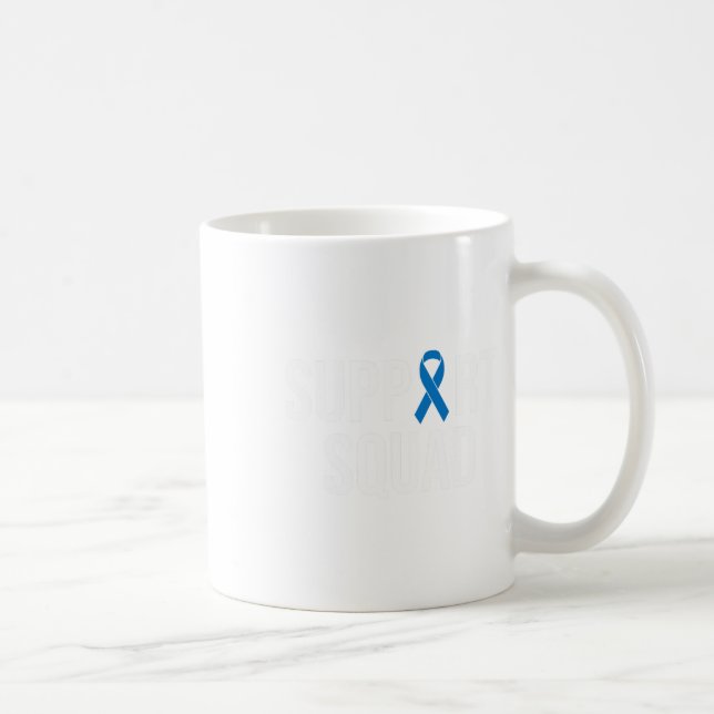 Colourectal Cancer Colon Cancer Blue Ribbon  Coffee Mug (Right)