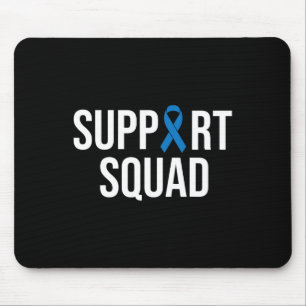 Colourectal Cancer Colon Cancer Blue Ribbon Mouse Mat