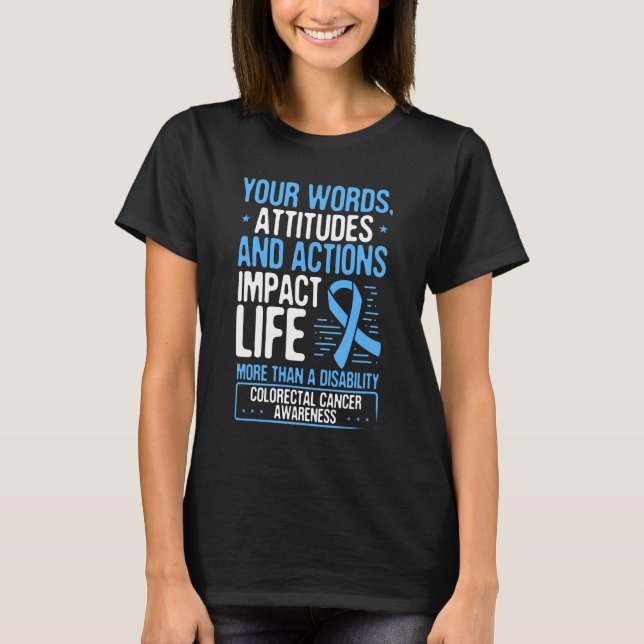 Colourectal Cancer Warrior Survivor Colonoscopy T-Shirt (Front)