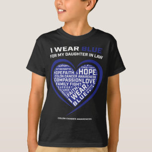 Colourectal Colon Awareness Products Daughter T-Shirt