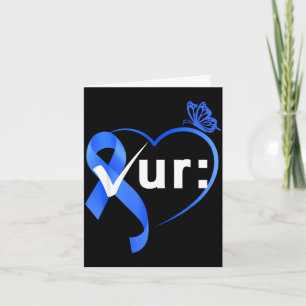 Colourectal colon cancer awareness month check card