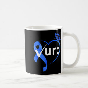 Colourectal colon cancer awareness month check coffee mug