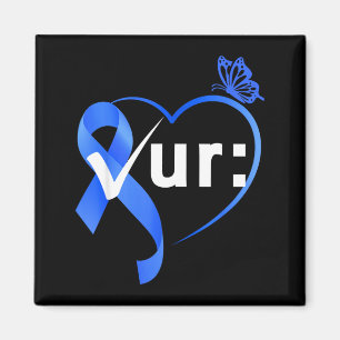 Colourectal colon cancer awareness month check magnet