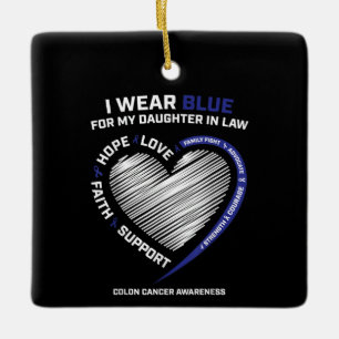 Colourectal Daughter In Law Colon Awareness Ceramic Ornament