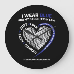 Colourectal Daughter In Law Colon Awareness Large Clock