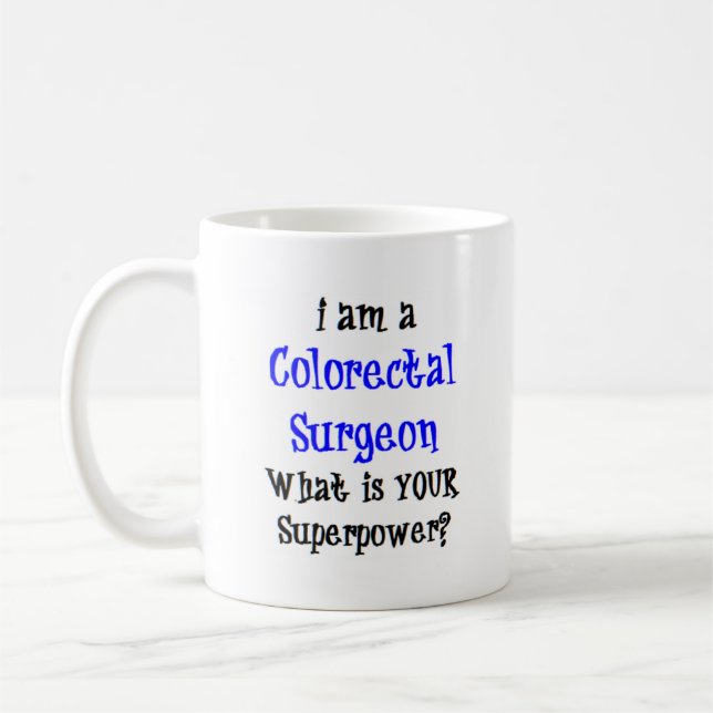 colourectal surgeon coffee mug (Left)