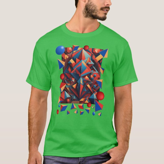 Coloured abstract figures T-Shirt (Front)