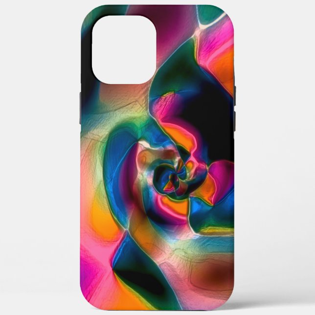 Coloured abstract twisted  lines in light sculptur Case-Mate iPhone case (Back)