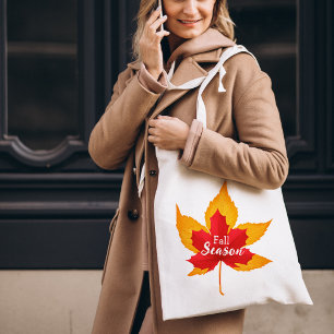 Coloured autumn leaves Tote Bag