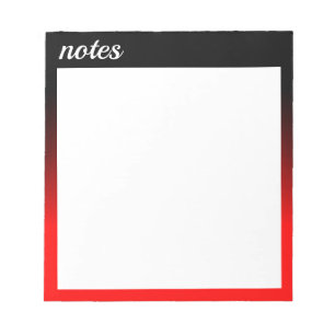 Coloured background notepad
