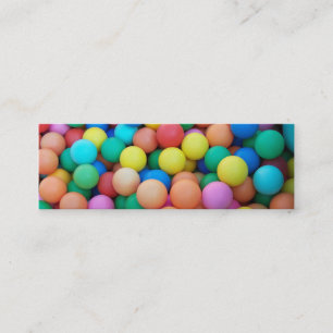 Coloured balls bookmark business card