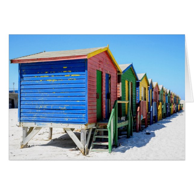Coloured Beach Huts (Front Horizontal)