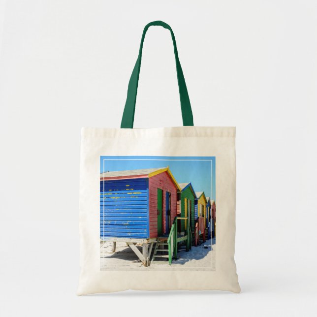 Coloured Beach Huts Tote Bag (Front)
