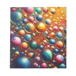 Coloured Bubbles Cover Notepad