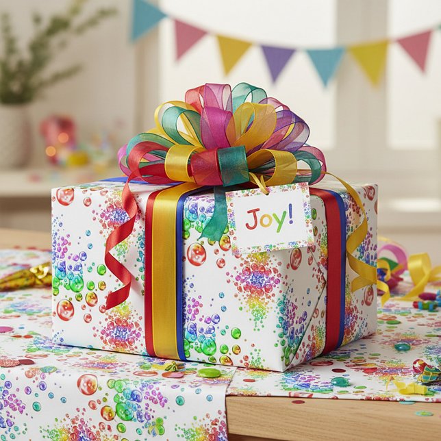 coloured bubbles wrapping paper (Creator Uploaded)