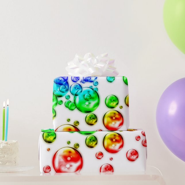coloured bubbles wrapping paper (Party Gifts)