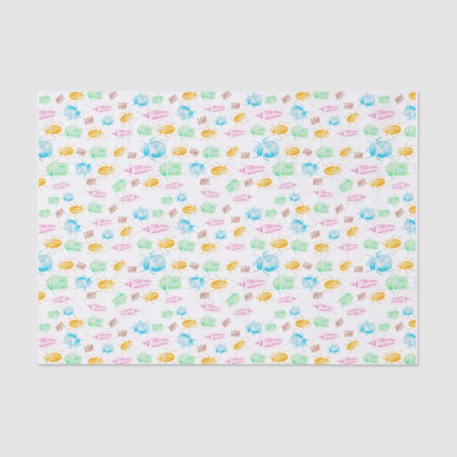 Coloured Bug Tissue Paper (Front)