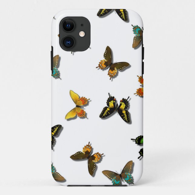 Coloured Butterflies Art Case-Mate iPhone Case (Back)