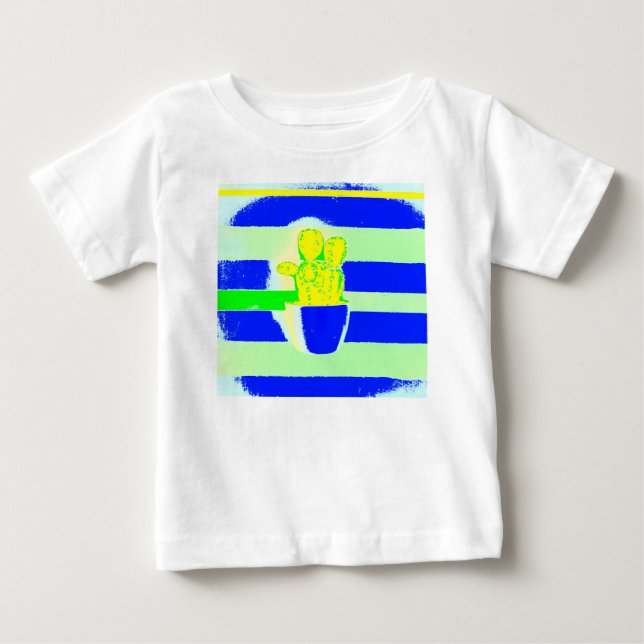 Coloured cactus baby T-Shirt (Front)