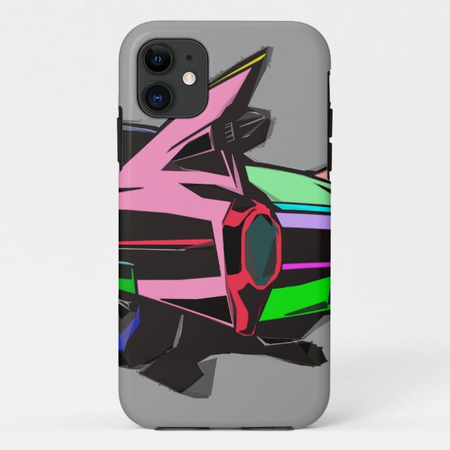 Coloured cadillac Case-Mate iPhone case (Back)