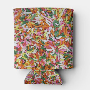 coloured Candy sprinkes Texture Template Can Cooler