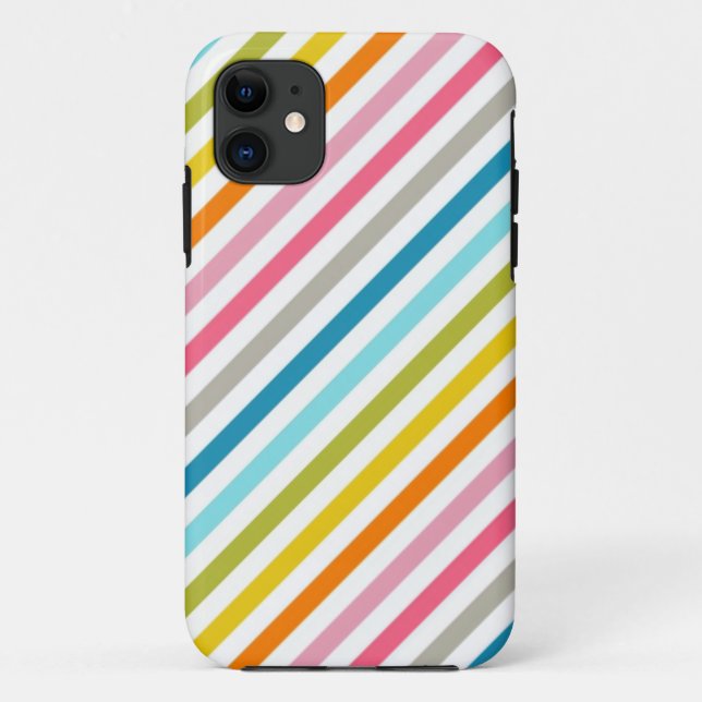 Coloured Candy Stripes Case-Mate iPhone Case (Back)